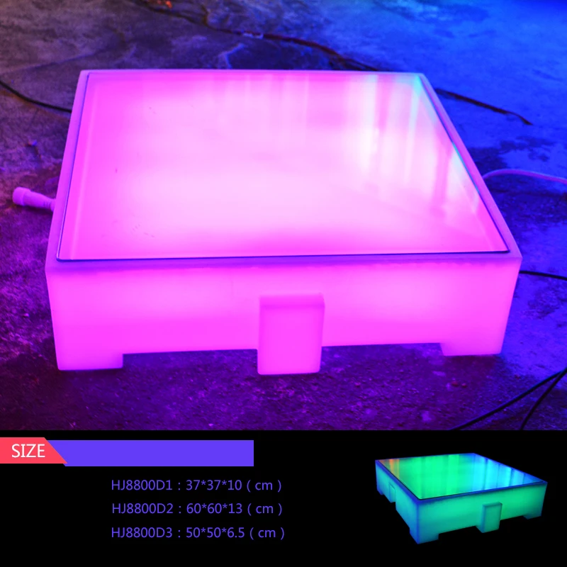 
2020 New 2ft x 2ft RGB color flash led dance floor tiles for sale led lights disco dance floor led wedding stage dance floor 