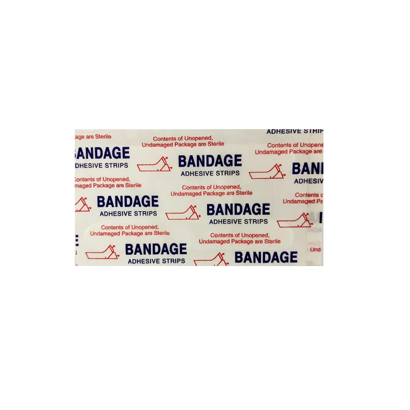 Banghaoning H shape waterproof PE adhesive bandage Plaster Fabric Medical Band Aid Wound Strip Plaster