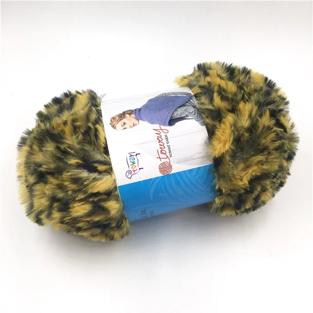 polyester  fur yarn for knitting and crochet