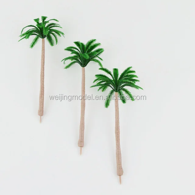 Модель пальмовых деревьев, модель поезда, парка деревьев для масштаба HO или OO, пейзаж 9 см, садовый Ландшафтный пейзаж