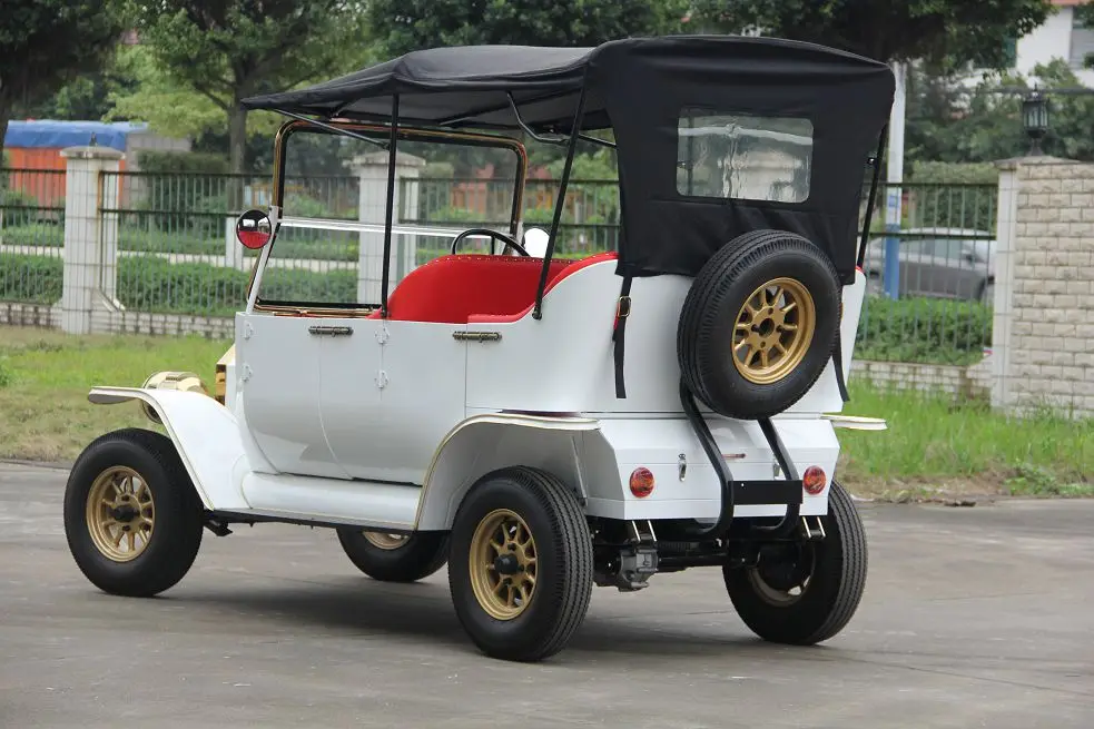 Sightseeing 48V 5KW Electric Battery Powered Golf Car 4 Seater Buggy Car