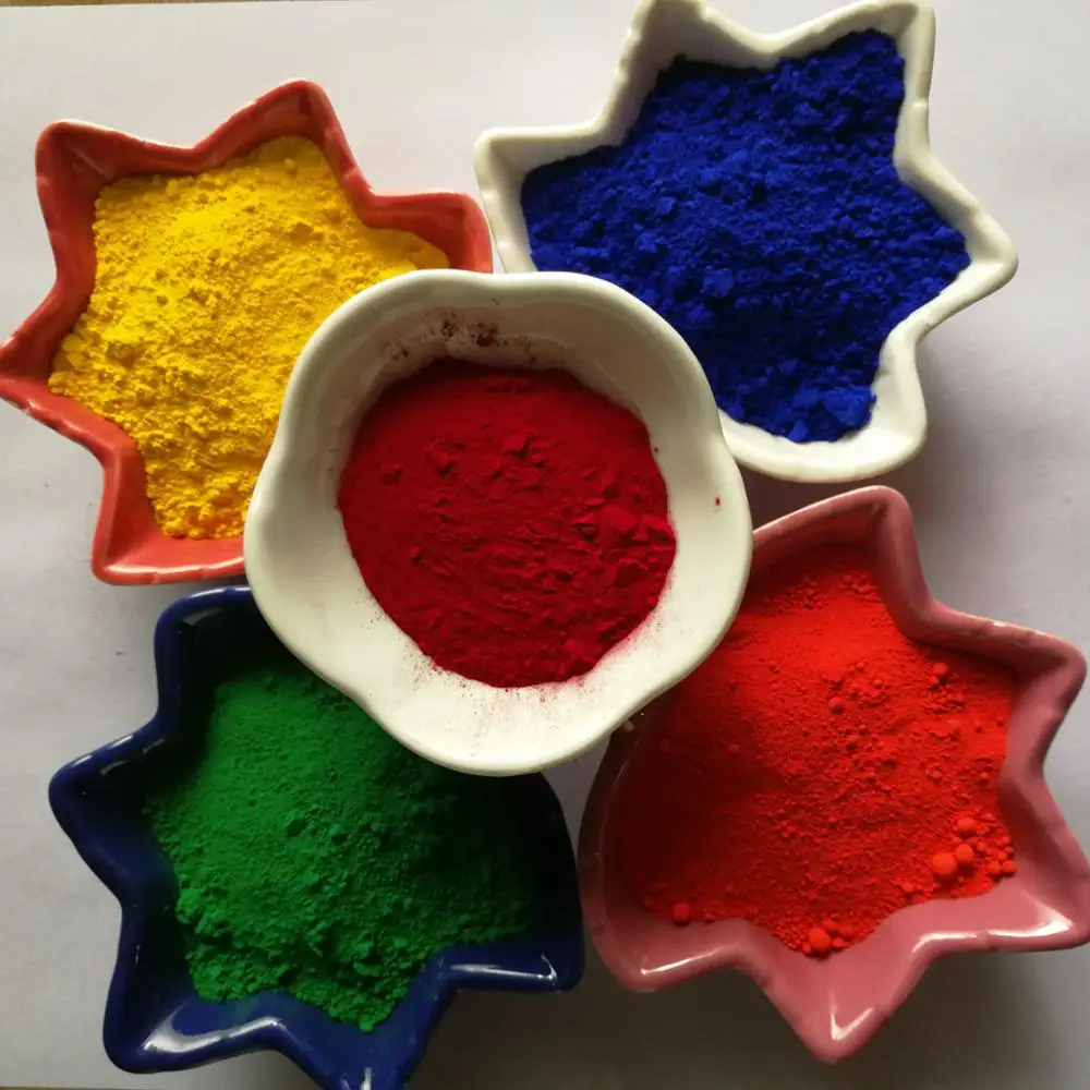 High Quality Iron Oxide Red/ Black/ Green/ Yellow Pigment For Color Asphalt And Master Batch