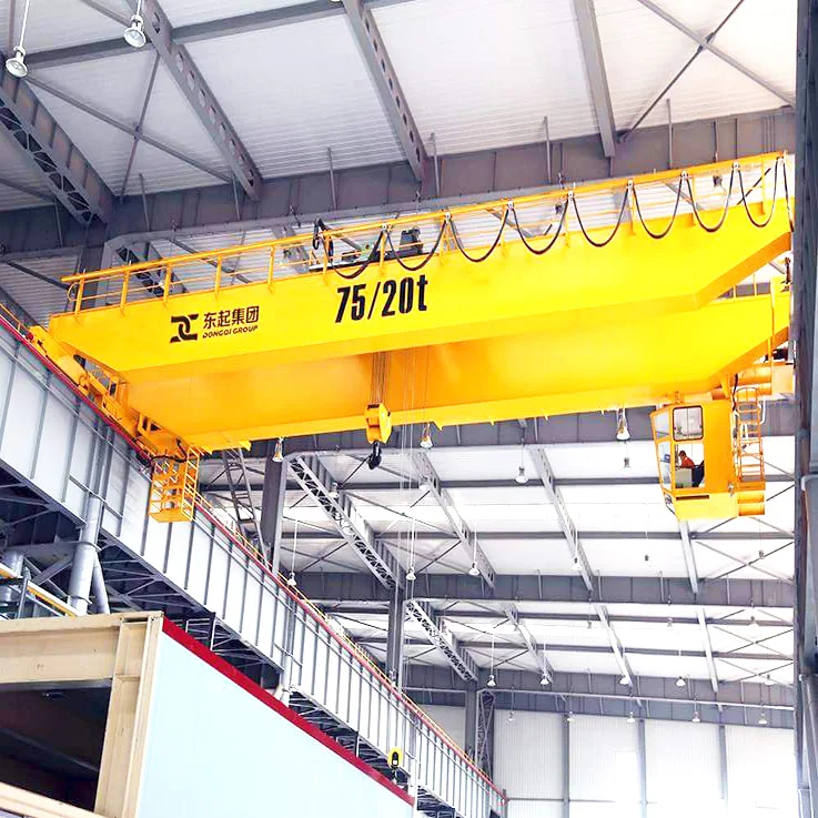 High quality factory use 50 ton 50/10t double hook overhead crane price