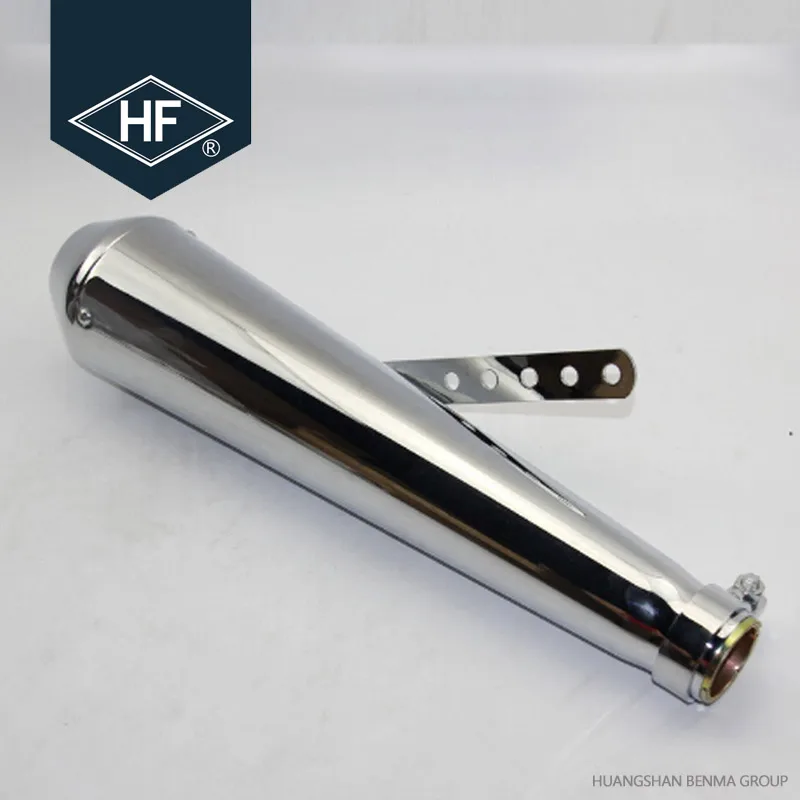 Factory Sell Aluminum 38-45mm Universal Cafe Racer CG Scooter Racing Motorcycle Exhaust Muffler