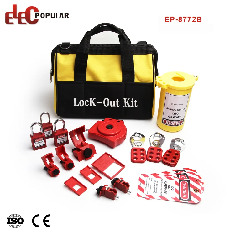 Industrial Personal Safety Breaker Lockout Tool Bag Kit
