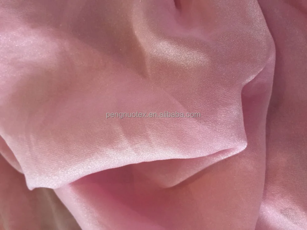 wholesale100% polyester shimmer chiffon fabric/glitter chiffon fabric for apparel and dress