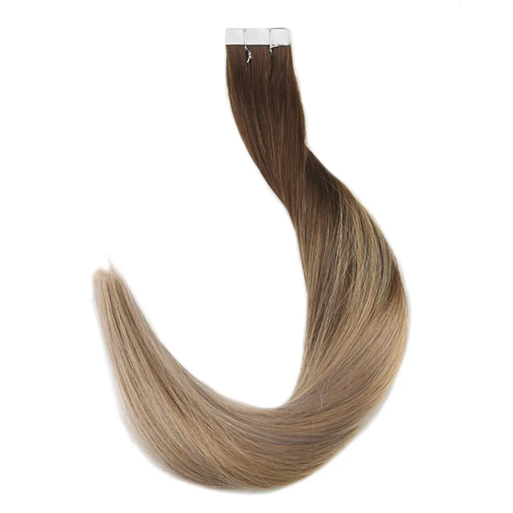 
Balayage Ombre Color Tape In Human Hair Extensions 