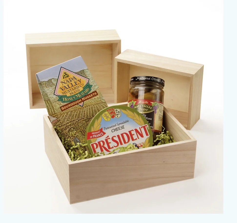 Wholesale Handmade wood craft small wood fruit box crate