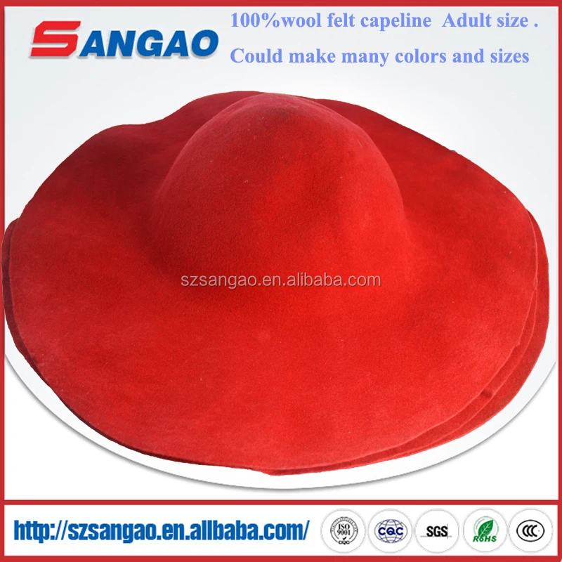 high quality Wool blend felt hat body capelines or hoods wholesale cheap price