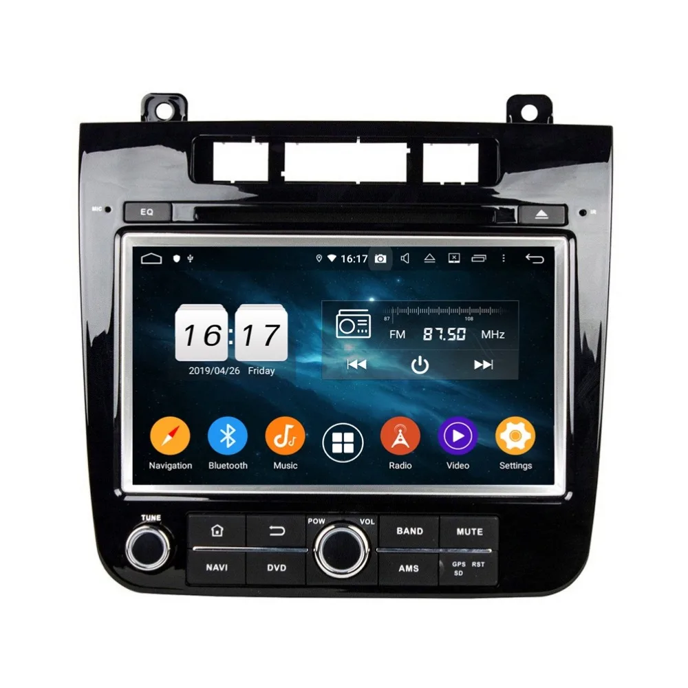 8 inch android 9.0 car dvd player for Volkswagen TOUAREG 2010-2014 octa core 4G RAM 64G ROM RADIO GPS NAVIGATION STEREO AUTO