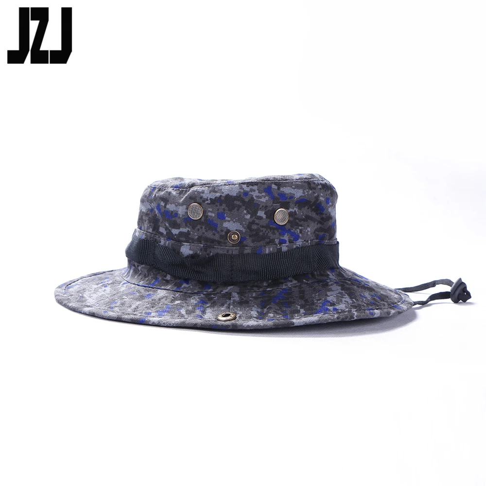 
wholesale army breathable blue camo boonie hat 