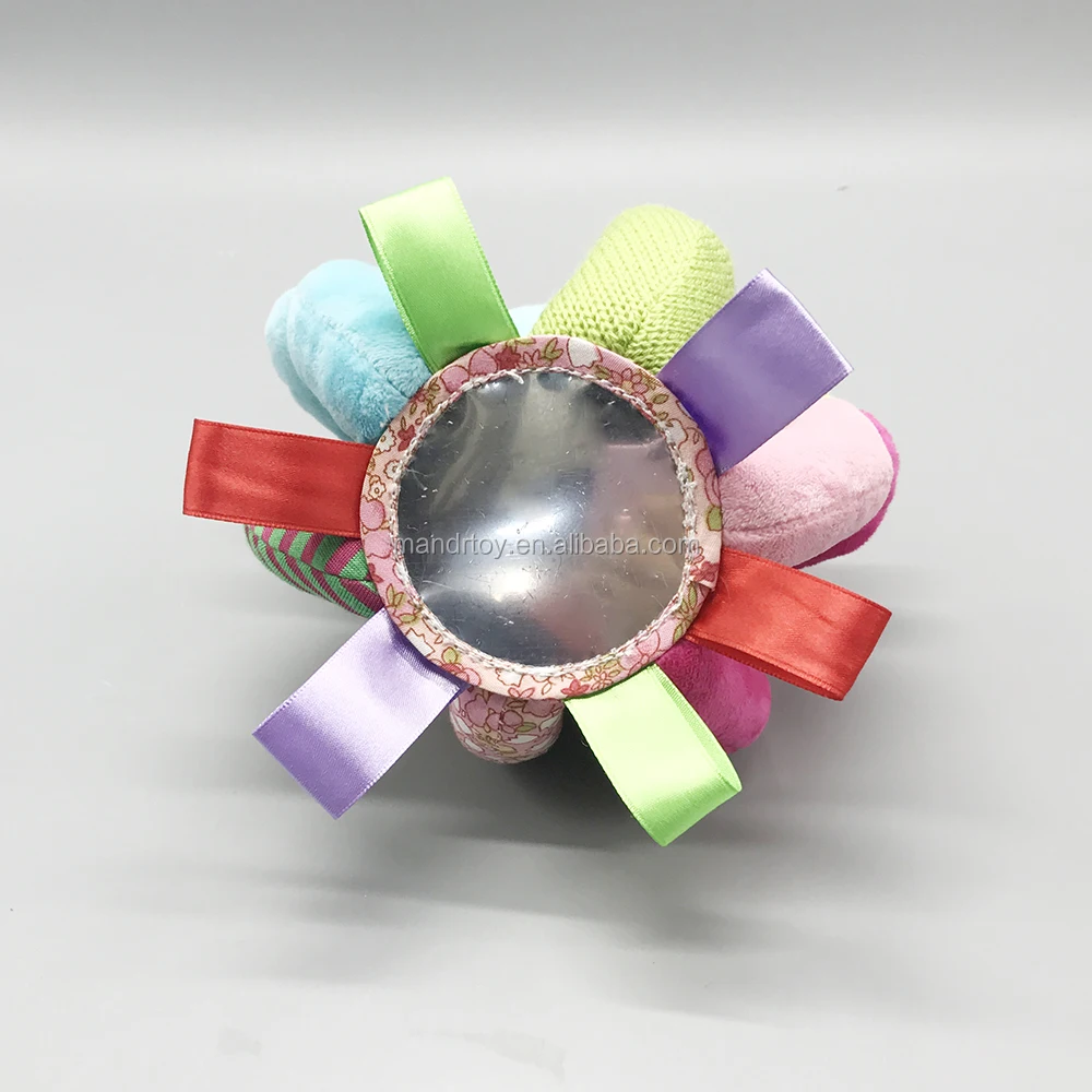 EN-71 & ASTM test passed super soft safe baby gift removeable activity shaking rabbit ball plush toy