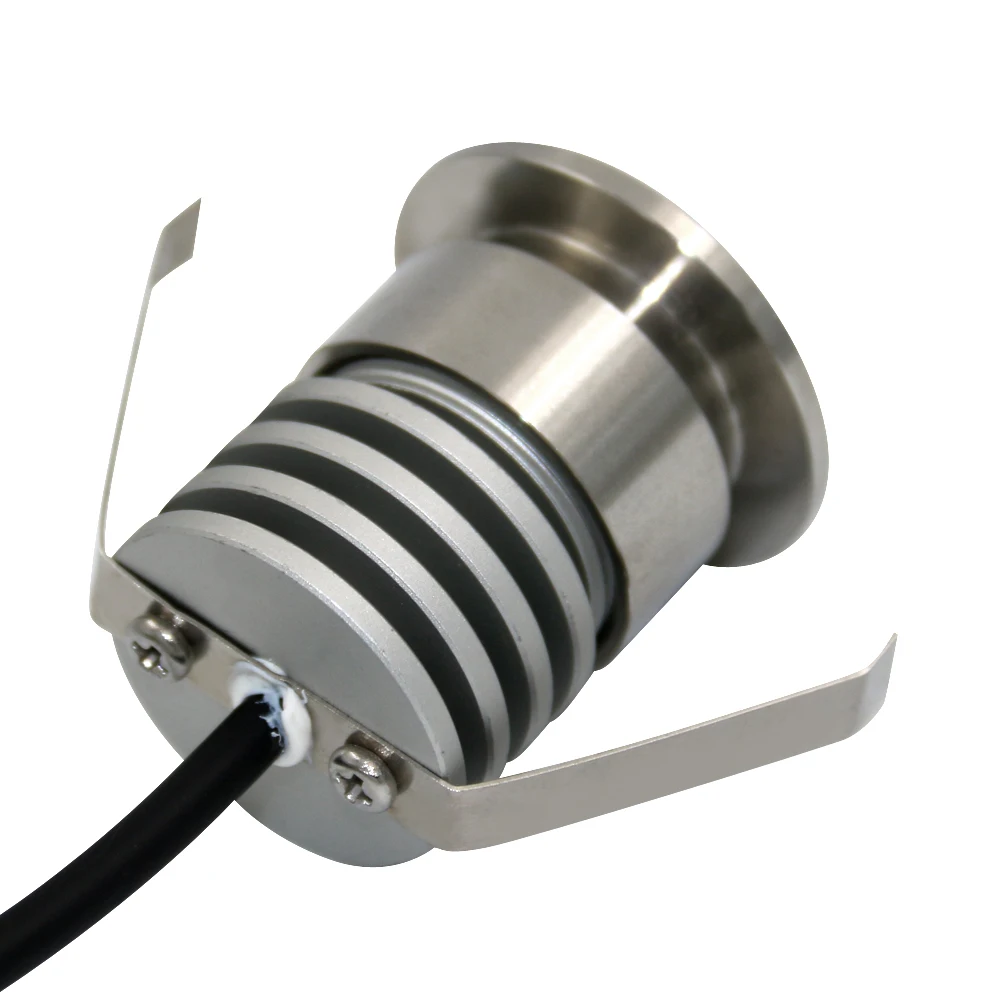 3W White Ceiling Dimmable IP67 Recessed Downlight Mini Bulls Eye Spot Stair Step Lamp LED Interior Boat Courtesy Light