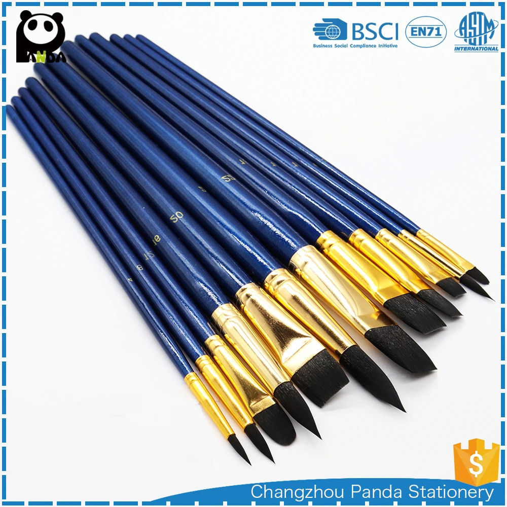 Paint Brushes Set 12 Miniature Brushes for Art Painting Watercolor Acrylic Paint oil Painting Artist Brush