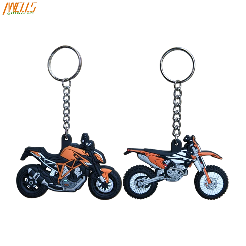 Environmental Friendly Promotional gifts Custom made 3D PVC Key Chain Hand Made