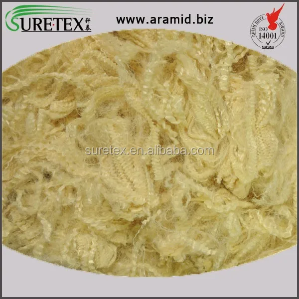 
China Supplier High Strength 100% Para Aramid Short Staple Fiber 
