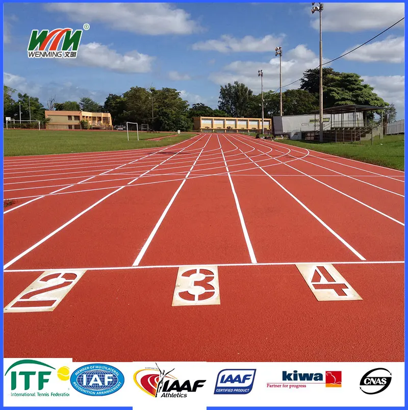 Outdoor Rubber Tartan Tracks For School Sport Flooring