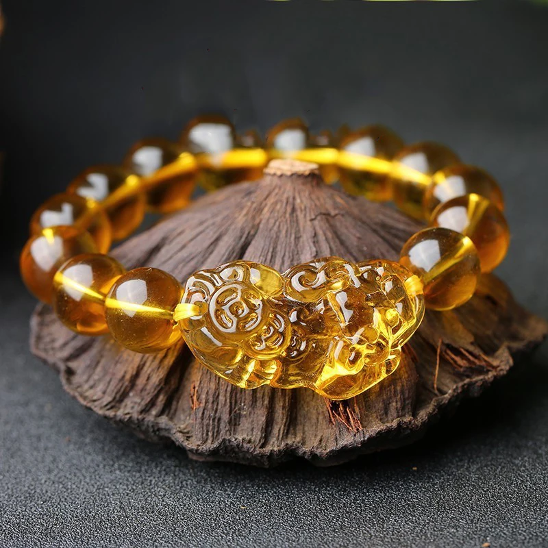 Hot Sale Crystal Beads Bracelets Hand String Lucky Couples Pixiu Bracelets