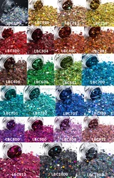 High-quality holographic silver glitter powder hexagon shaped glitter for Christmas Decoration