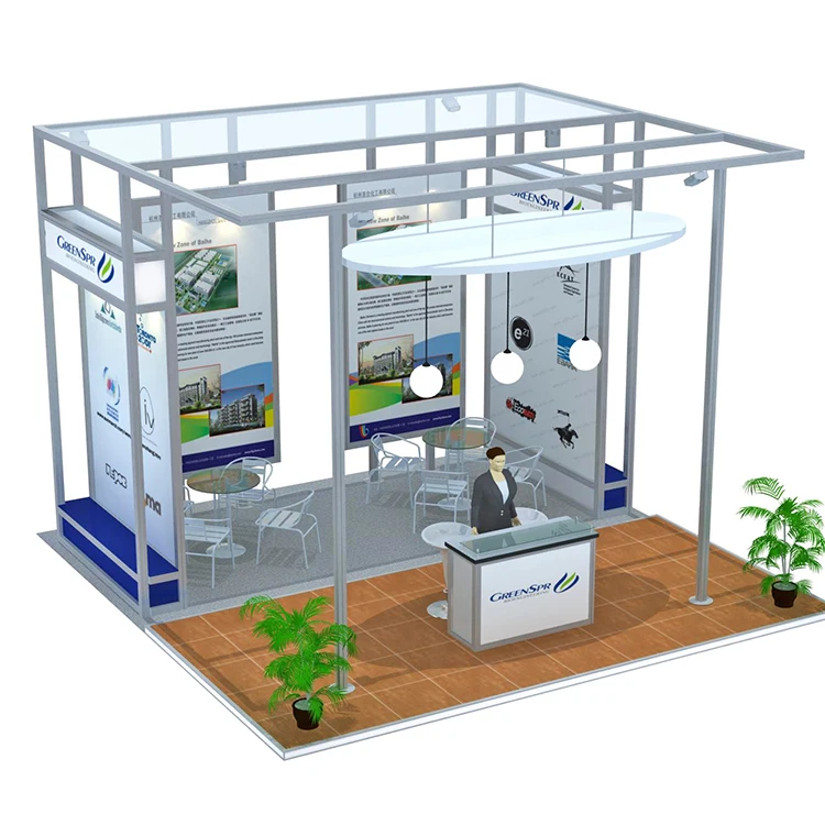 Detian offer customized aluminum used trade show booths portable exhibition stand system