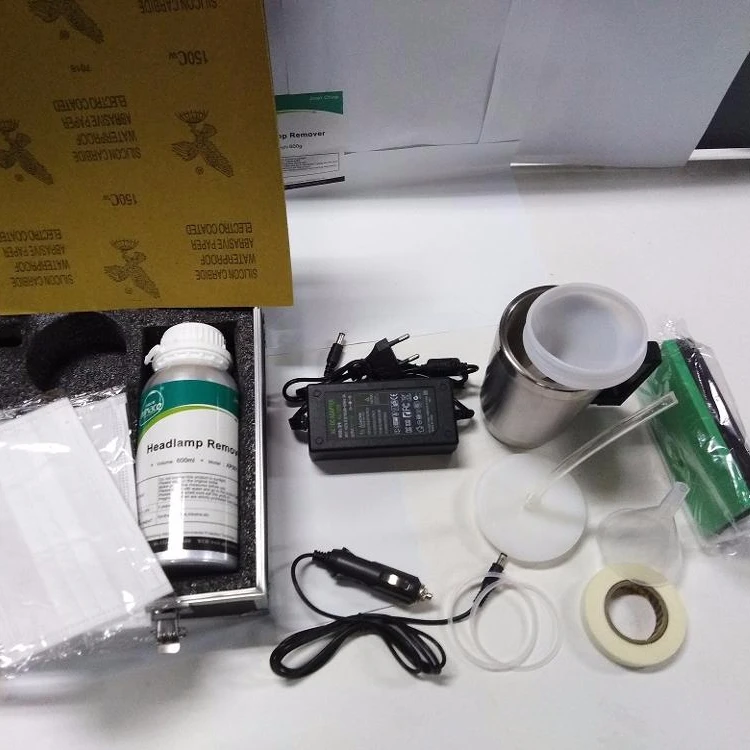 
AC/DC Power Adapter Car Headlight Lens Restoration Repair Kit/Headlamp Removers 