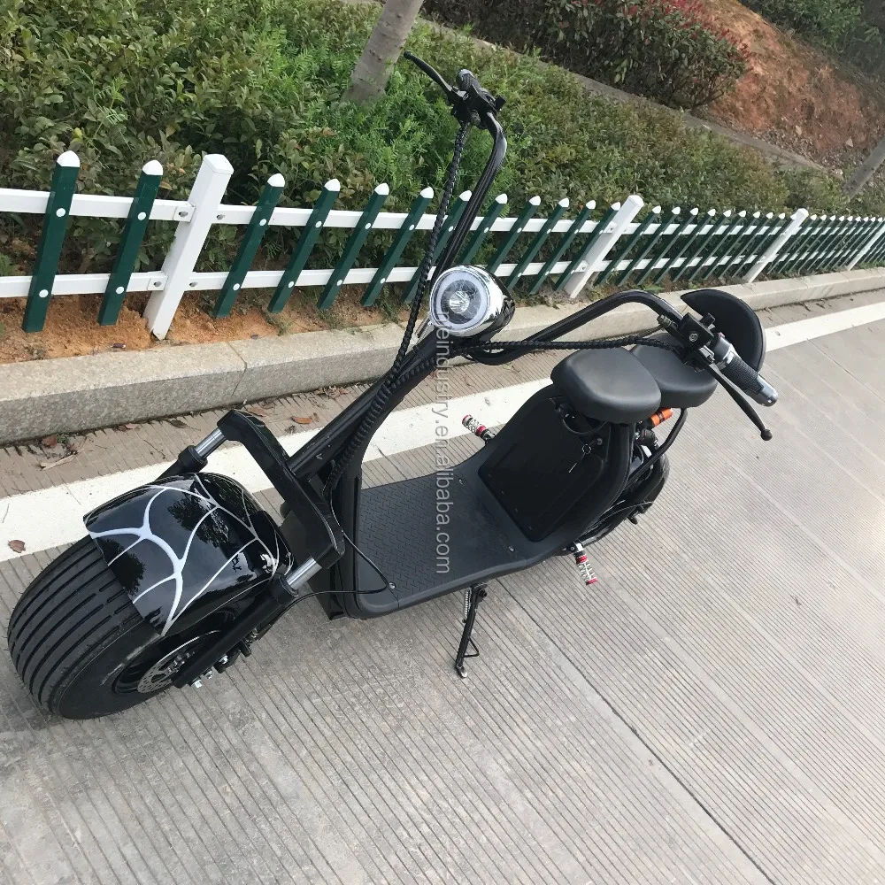 Germany warehouse Chinese motorcycle citycoco cool style 1500w 60v 12ah electric scooter