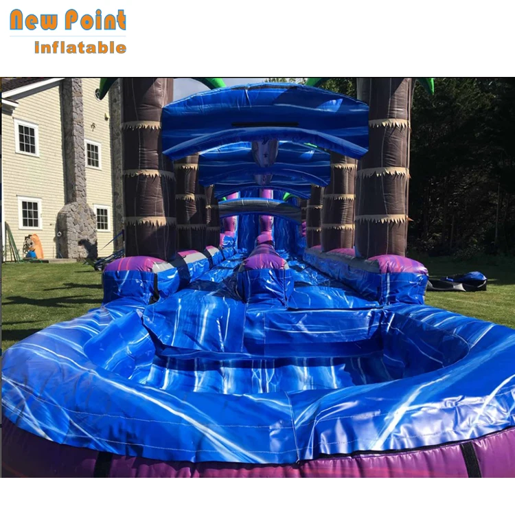 
Purple Cheap Prices Adult Size Inflatable Water Slide For Outdoor 