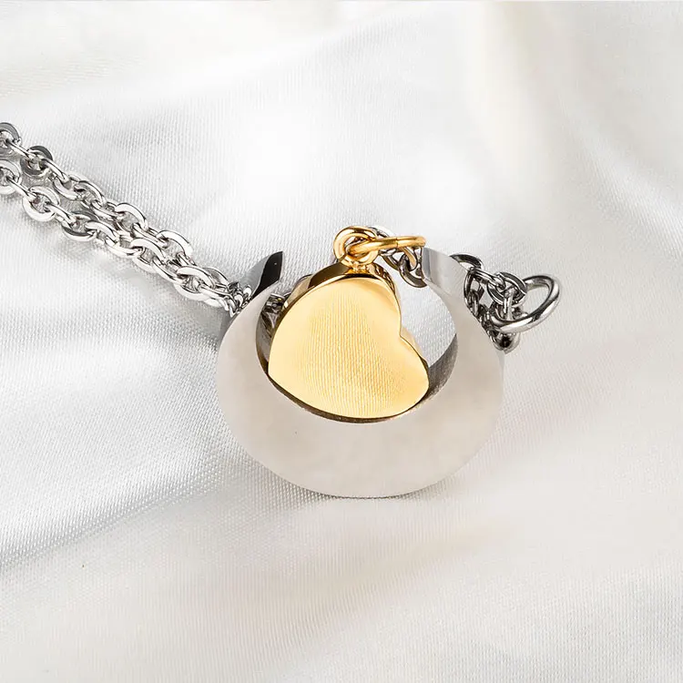 I Love You to the Moon and Back Cremation Pendant Necklace