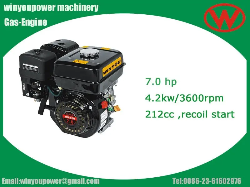 air cooled gasoline engine 7.0hp/212cc
