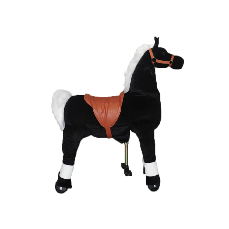 Hot Black Mechanical Kids Horse Ride Toys For Sale