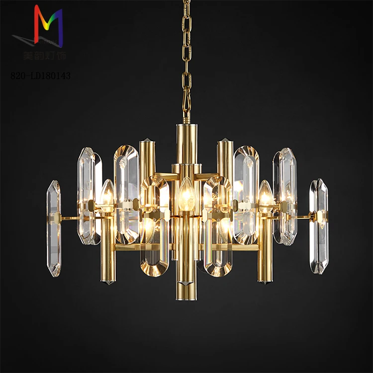 wholesale big luxury modern led lighting crystal chandelier for hotel