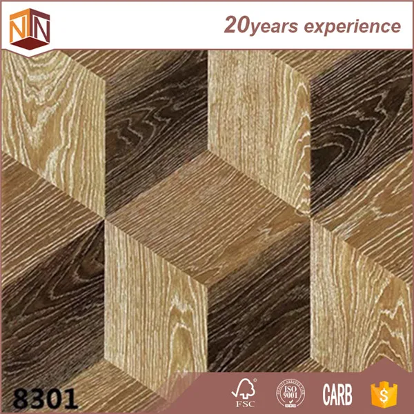 New design large single click parquet art series of floated flooring