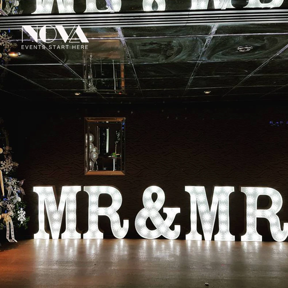 Высококачественный подсвечиваемый любовное письмо, оптовая продажа светящиеся Свадебные письма довольно цена гигантские любовные письма