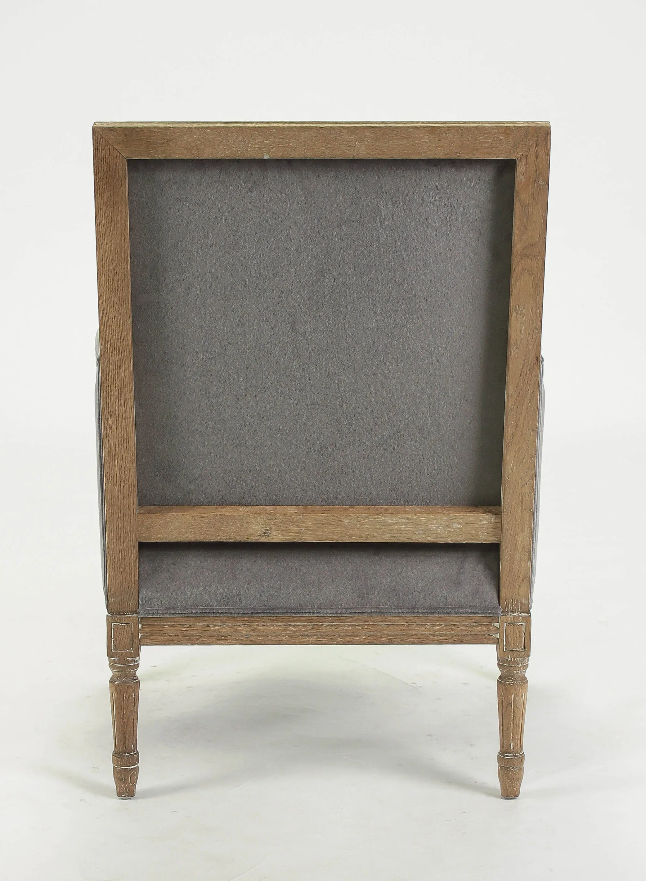 
Hand carved french style wooden armchair /upholstered square back livingroom chair(CH-811-Oak) 