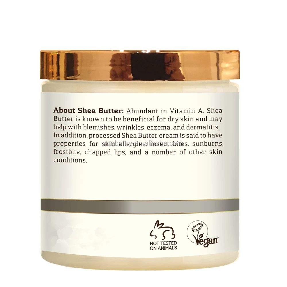 Private Label 100% Pure Unrefined Organic Shea Butter