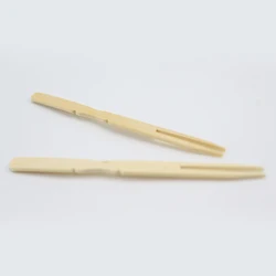 Disposable bamboo fruit fork bamboo pick 9cm