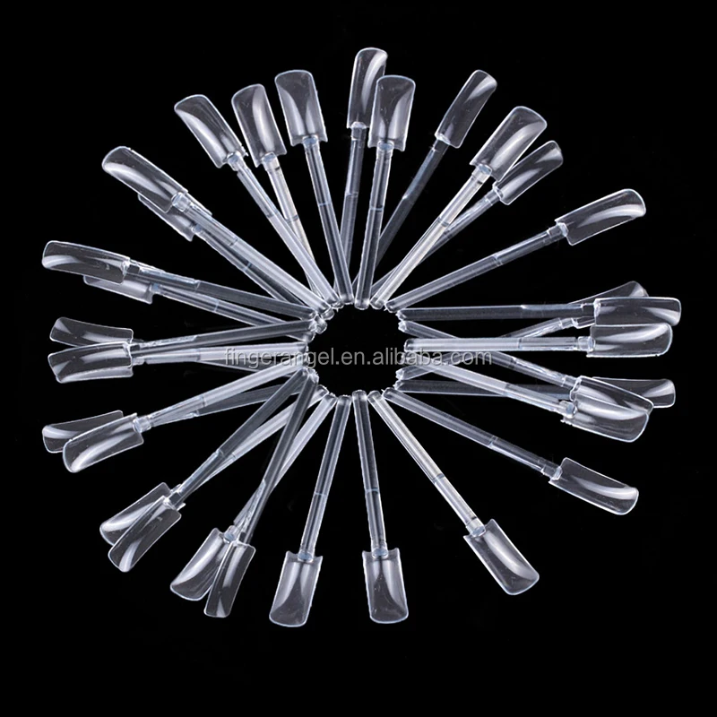 Transparent Acrylic Salon Nail Art Display Stands Wholesale Nail Tips Display