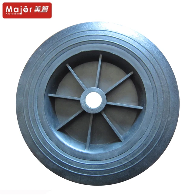 Производитель Прямые 8 дюймов колеса из монолитной резины умная мусорная корзина колеса 8x2