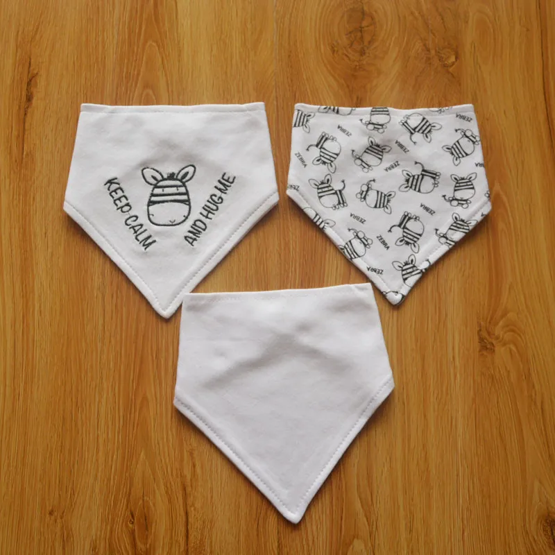 Disposable baby bandana drool bibs adult cotton triangle scarf bib