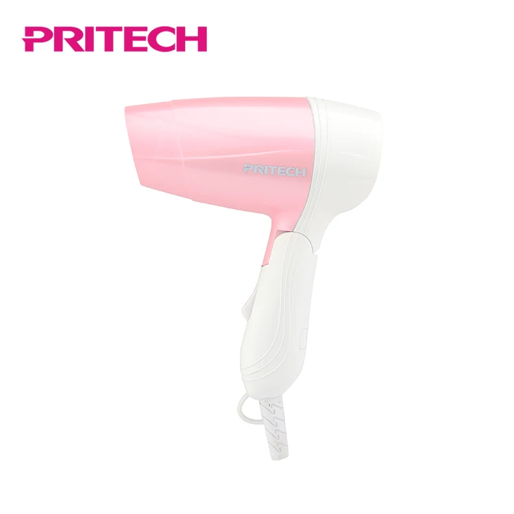 PRITECH 1200W Custom Portable Travel Use Foldable Dual Voltage Hair Dryer
