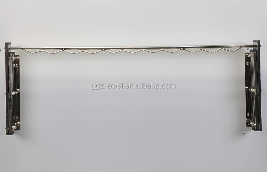 MR-VP4W  clothes stands with wind proof hanger stainless steel wall mounted  folding clothes drying rack dryer