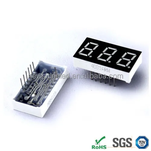 3 digits 7 segment led display 0.28 inch led digital display led seven segment display for outdoor digital signage solutions