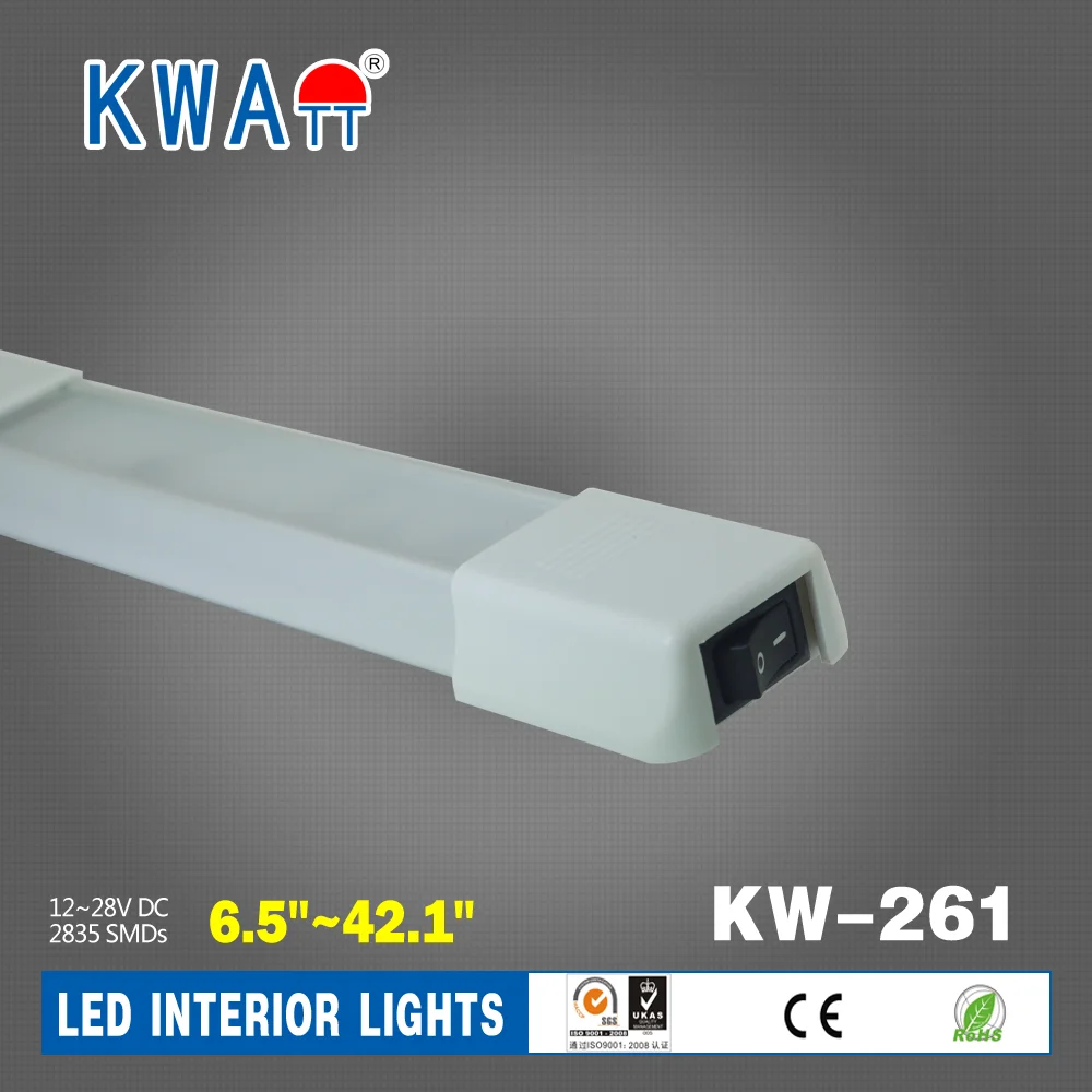 Factory High Quality High lumen Newest 12V 24V 9 LED  Vehicle Auto Interior lineat Light bar for Caravan,Cabin,RV With CE RoHS