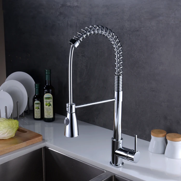 pull out sprayer spring antique kitchen faucet