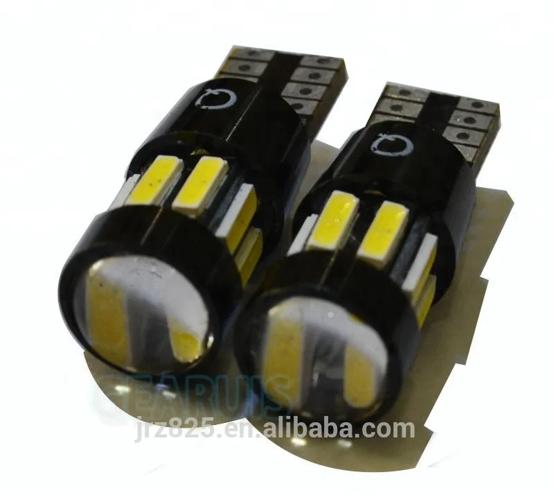 W5W T10 Canbus 10 smd 7014 LED 10SMD 194 168 501 Good quality LED For car clearance light 6500K cold white DC 12V