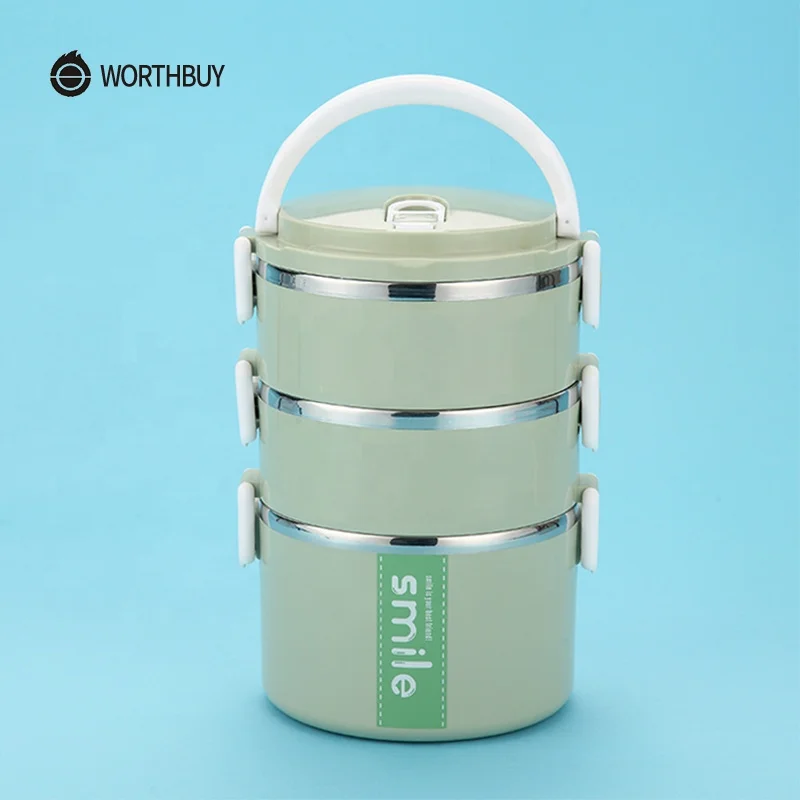 Food Packaging Thermos Lunch Box Stainless Steel Kids Bento Box With Microwave Interlayer High-Capacity Food Containers Picnic