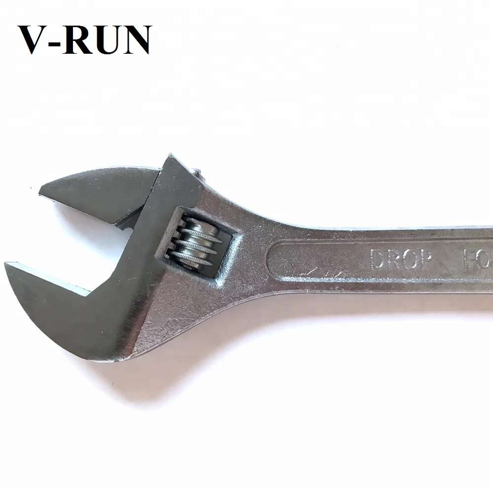 Low prices for drop forged HRB screw steel 10 inch adjustable wrench
