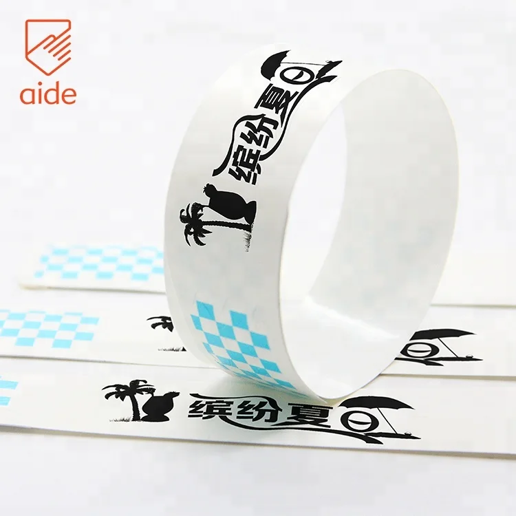 Wholesale Adjustable Waterproof Direct Thermal Paper ID Wristbands for Indoor Playground
