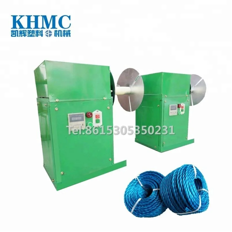 
semi-automatic plastic rope coiling plant yarn winding machine 