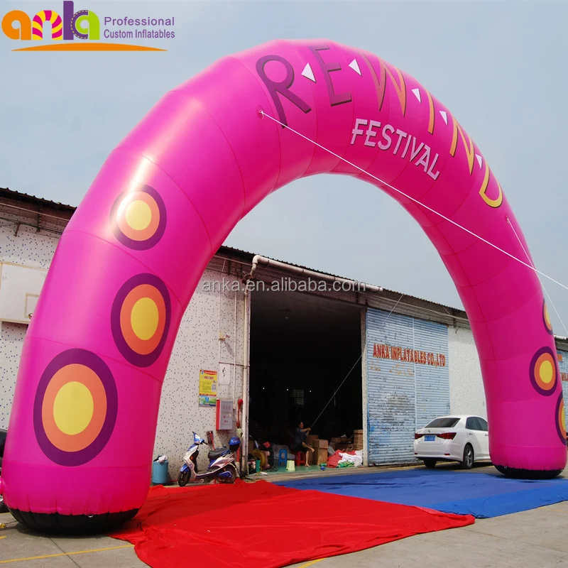 Hot selling inflatable rainbow arch for decoration advertising